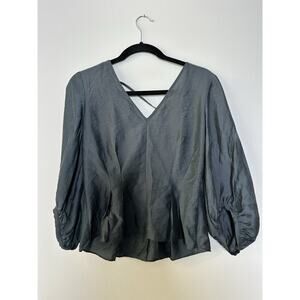 Club Monaco Shirt Tie Back Billowy Arm Size Small